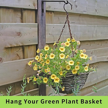 Bird Feeder Hanger,Hummingbird Feeder Hanger,Bird Feeder Hangers for Outside,Plant Hangers Indoor Wall Mount,Hanging Basket Hooks,Plant Hooks & Hangers,45°~180° Rotatable,16 Inch 4 Pack