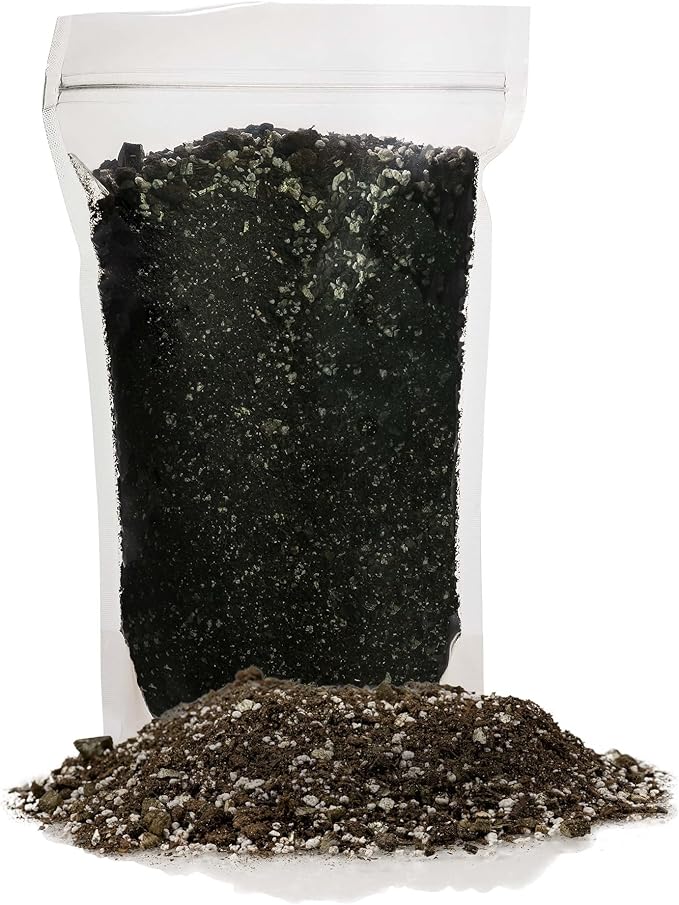 Premium Bonsai Soil All Purpose Fast Draining Mix - Pumice, Lava, Calcined Clay and Pine Bark Potting Pre Mixed Bonsai Plant Soil Mixture by GARDENERA - Made in USA - (1 Quart Bag)