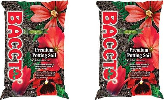 All Purpose Potting Soil with Perlite for Lawns, Gardens, and Raised Planting Beds with Reed Sedge, Peat, and Sand, 50 Pounds (2 Pack)