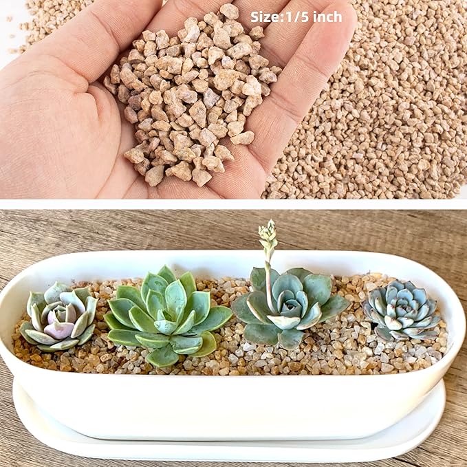 7lb Maifanitum Stones for Succulent Cactus Bonsai Decorative Rocks-Indoor Plants Soil Covers,Horticultural Gravel, Potting Pebbles for Terrarium, Fairy Gardening, Top Dressing