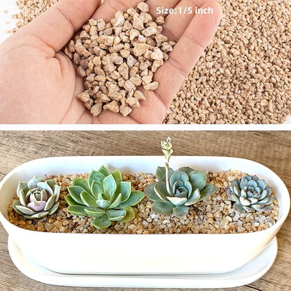 7lb Maifanitum Stones for Succulent Cactus Bonsai Decorative Rocks-Indoor Plants Soil Covers,Horticultural Gravel, Potting Pebbles for Terrarium, Fairy Gardening, Top Dressing