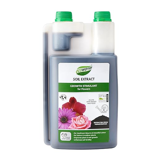 Ecoworm Soil Extract Organic Vermicompost Fertilizer for Indoor and Outdoor Flowers - 35 fl oz (Makes 53 gallons)
