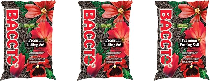 General All Purpose Potting Soil with Perlite for Indoor Outdoor Pots, Planters, Raised Bed, and Container Gardening, 50 Pounds (3 Pack)