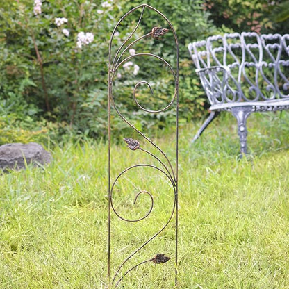 Arcadia Garden Products TR04 Autumn Leaf Trellis, 4' x 10", Bronze