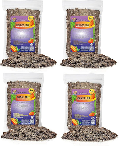 Mango Tree Potting Mix - Unlock Robust Growth and Succulent Mangoes with Our High-Performance Formula - 20 Quart