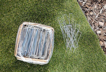 Squirrel Products U Shape Galvanized Garden Stakes Metal, 6 Inch Landscaping Staples, 11 Gauge Stakes for Landscaping Fabric Barrier Irrigation Tubing, 2.9mm 15x2.5x15cm – 500 Pack